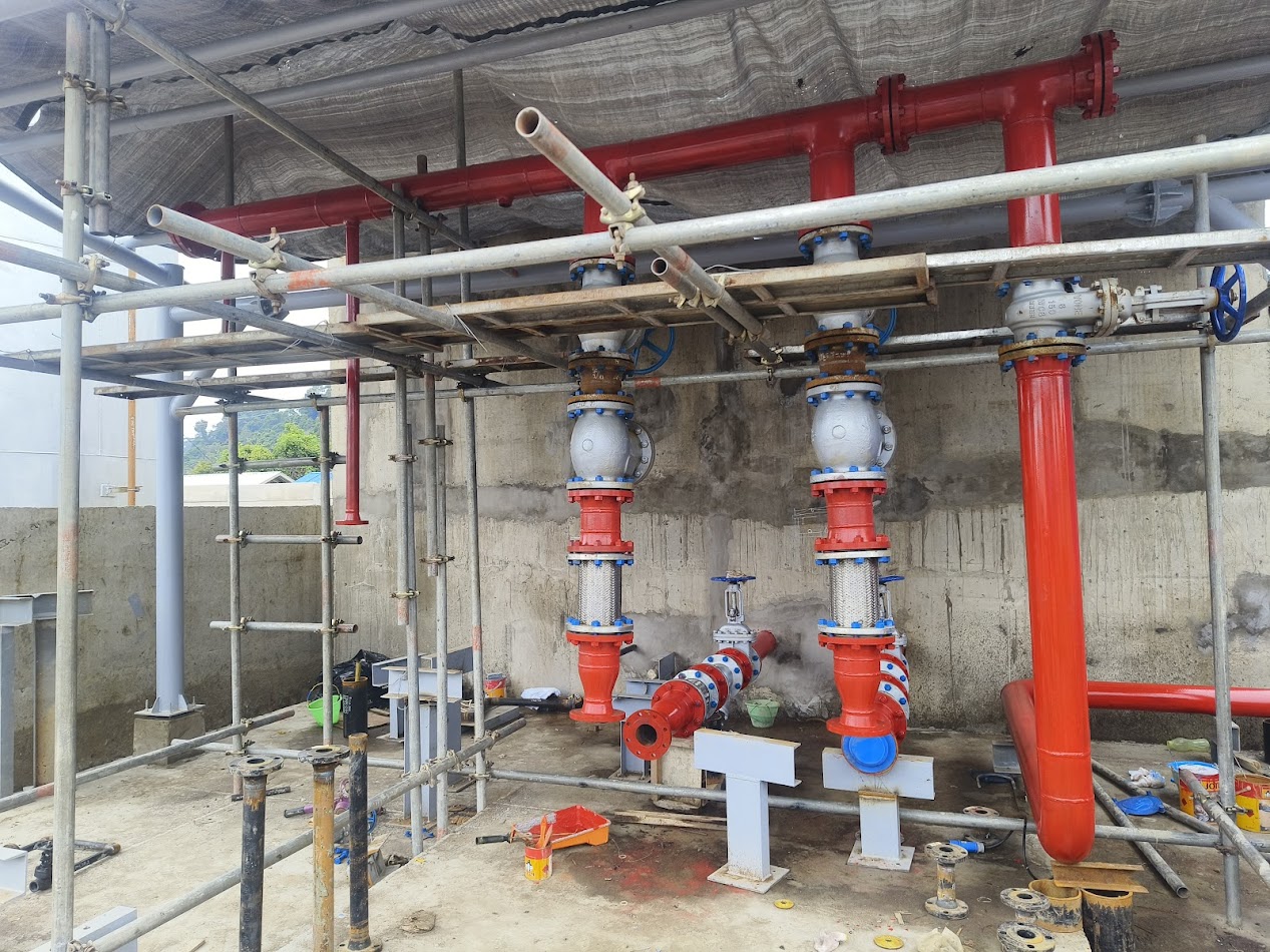 Piping Pipa Hidrant Pump PLTG Tanjung Selor